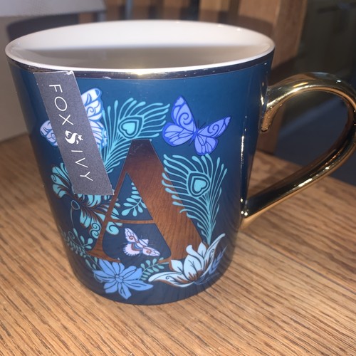 Fox ivy gold teal floral - fox,