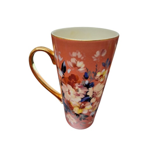 Fox ivy floral latte mug - &,