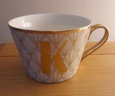 Fox & Ivy Letter K Mug - Gold