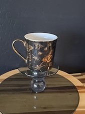 Gold Insects On Black