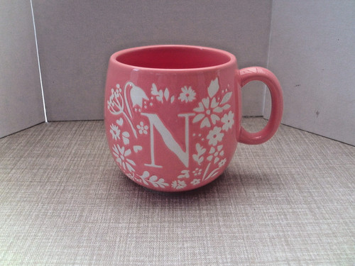 Fox ivy embossed letter n - embossed,