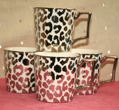 Four fox ivy mugs white - &,